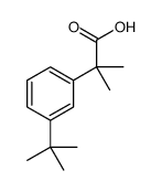 2-(3-叔丁基 苯基)-2-甲基-丙酸结构式