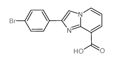 2-(4-溴-苯基)-咪唑并[1,2-a]吡啶-8-羧酸结构式
