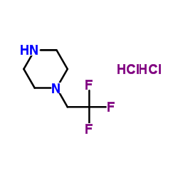 1-(2,2,2-三氟乙基)哌嗪二盐酸盐结构式