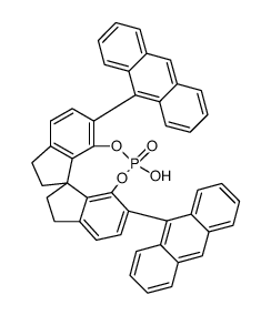 (11aR)-10,11,12,13-Tetrahydro-5-hydroxy-3,7-di-9-anthracenyl-diindeno[7,1-de:1',7'-fg][1,3,2]dioxaphosphocin-5-oxide Structure