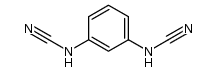 N,N'-m-phenylene-di-carbamonitrile结构式