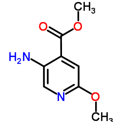 5-氨基-2-甲氧基异烟酸甲酯结构式