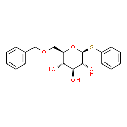 (2R,3S,4S,5R,6S )-2-((苄氧基)甲基)-6-(苯硫基)四氢-2H-吡喃-3,4,5-三醇结构式