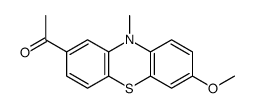1-(7-methoxy-10-methyl-10H-phenothiazin-2-yl)ethan-1-one结构式