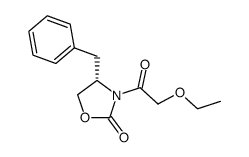 (S)-4-benzyl-3-(2-ethoxy-ethanoyl)-oxazolidin-2-one Structure