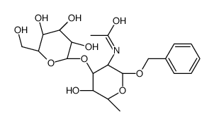 苄基2-乙酰氨基-2,6-二脱氧-3-O-β-D-吡喃半乳糖苷α-D-吡喃半乳糖苷结构式