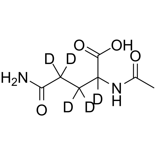 Nalpha-Acetyl-DL-glutamine-2,3,3,4,4-d5 Structure