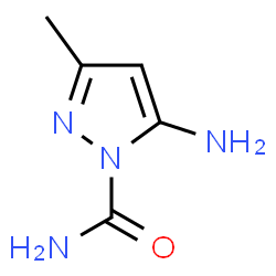 1H-Pyrazole-1-carboxamide,5-amino-3-methyl-(9CI)结构式
