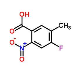 4-Fluoro-5-methyl-2-nitrobenzoic acid结构式
