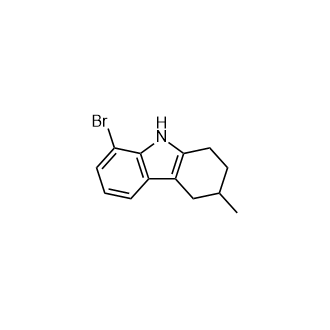 8-溴-3-甲基-2,3,4,9-四氢-1H-咔唑结构式