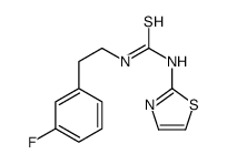 1-[2-(3-fluorophenyl)ethyl]-3-(1,3-thiazol-2-yl)thiourea结构式