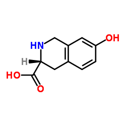 D-7-羟基-1,2,3,4-四氢异喹啉-3-甲酸结构式