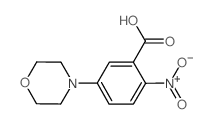 2-硝基-5-(吗啉-4-基)苯甲酸结构式