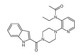 N-ethyl-N-[2-[4-(1H-indole-2-carbonyl)piperazin-1-yl]pyridin-3-yl]acetamide Structure