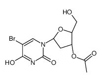 [(2R,3S,5R)-5-(5-bromo-2,4-dioxopyrimidin-1-yl)-2-(hydroxymethyl)oxolan-3-yl] acetate结构式