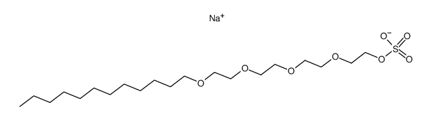 3,6,9,12-Tetraoxatetracosan-1-ol, hydrogen sulfate, sodium salt Structure