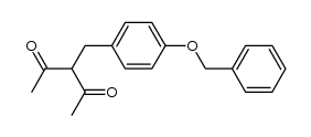 3-[[4-(Benzyloxy)phenyl]methyl]pentane-2,4-dione结构式