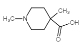 1,4-二甲基哌啶-4-羧酸结构式