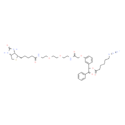 UV Cleavable Biotin-PEG2-Azide structure