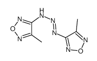 4-methyl-N-[(4-methyl-1,2,5-oxadiazol-3-yl)diazenyl]-1,2,5-oxadiazol-3-amine结构式