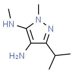 1H-Pyrazole-4,5-diamine,N5,1-dimethyl-3-(1-methylethyl)-(9CI) Structure