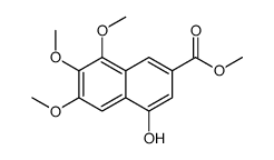 methyl 4-hydroxy-6,7,8-trimethoxynaphthalene-2-carboxylate Structure