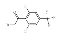 2-溴-1-二氯-4-(三氟甲基)苯基乙酮结构式