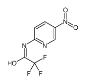 2,2,2-三氟-N-(5-硝基-2-吡啶)乙酰胺结构式