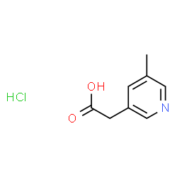 2-(5-甲基吡啶-3-基)乙酸盐酸盐结构式