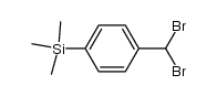 (4-dibromomethyl-phenyl)-trimethyl-silane结构式