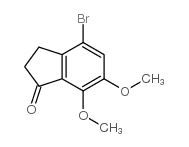 4-溴-6,7-二甲氧基-1-茚满酮结构式