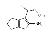 2-氨基-5,6-二氢-4H-环戊烯并噻吩-3-甲酸甲酯结构式