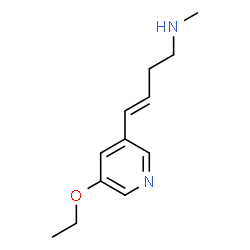 3-Buten-1-amine,4-(5-ethoxy-3-pyridinyl)-N-methyl-,(3E)-(9CI)结构式