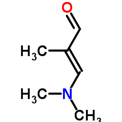 2-甲基-3-二甲氨基-2-丙烯醛结构式