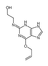2-[(6-prop-2-enoxy-7H-purin-2-yl)amino]ethanol结构式