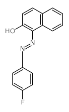 2-Naphthol, 1-(p-fluorophenylazo)-结构式