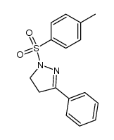 3-phenyl-1-(toluene-4-sulfonyl)-4,5-dihydro-1H-pyrazole结构式