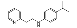 N1-[2-(吡啶-2-基)乙基]-4-异丙基苯胺结构式