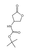 (5-氧代四氢呋喃-3-基)氨基甲酸叔丁酯结构式