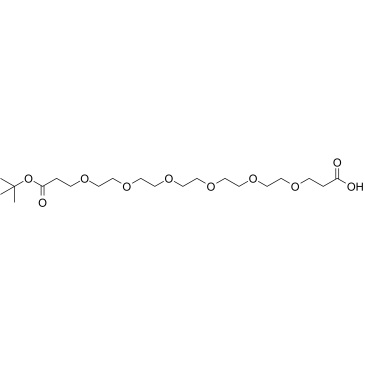Acid-PEG6-C2-Boc Structure