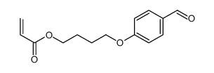 4-(4-formylphenoxy)butyl prop-2-enoate结构式
