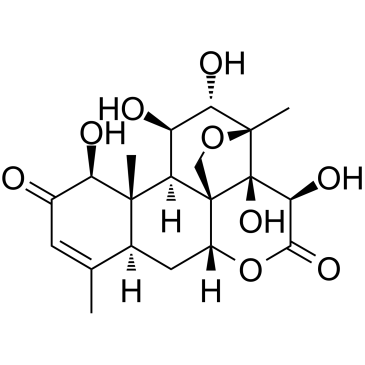 鸦胆子素 D结构式