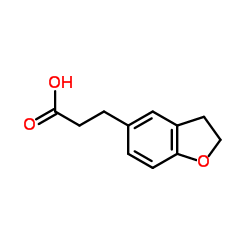 3-(2,3-Dihydro-1-benzofuran-5-yl)propanoic acid Structure
