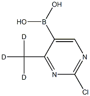2-Chloro-4-(Methyl-d3)-pyrimidine-5-boronic acid Structure