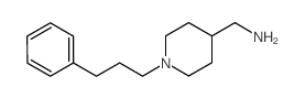 [1-(3-苯基丙基)哌啶-4-基]甲基胺结构式