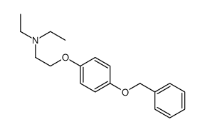 N,N-diethyl-2-(4-phenylmethoxyphenoxy)ethanamine结构式