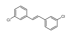 trans-1,2-bis-(3-chlorophenyl)ethene Structure