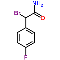 2-Bromo-2-(4-fluorophenyl)acetamide结构式