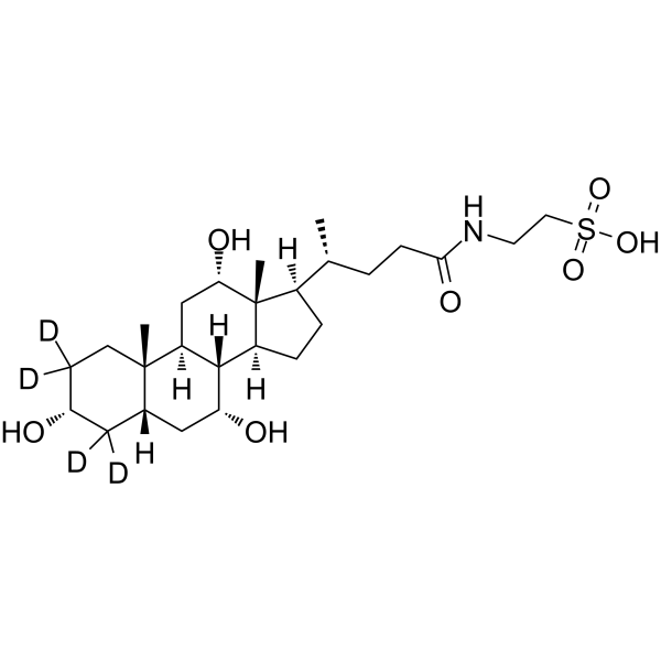 Taurocholic Acid-d4 Structure