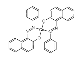 bis(1-benzeneazo-naphthol-(2))-cobalt(II) Structure
